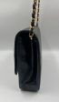 Vintage Chanel Black Single Flap Bag Supply