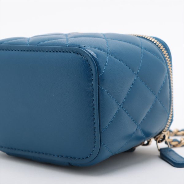 Chanel Matrasse  Chain Shoulder Bag Coco Ball Blue G For Discount