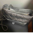 Chanel Gabrielle Shoulder Bag, Silver Quilted Leather, Medium Online