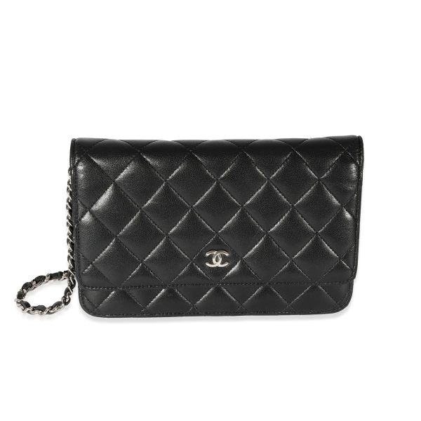 CHANEL QUILTED LAMBSKIN WALLET ON A CHAIN Online now