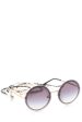 Chanel Black Round Pearl Chain Detail Sunglasses For Discount