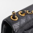 Chanel Vintage Maxi Jumbo Black 24K Gold For Discount