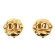 Chanel 1988 Made Round Cutout Cc Mark Earrings on Sale