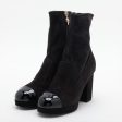 Chanel Short Coco Boots 35.5 Ladies Black G45195 on Sale