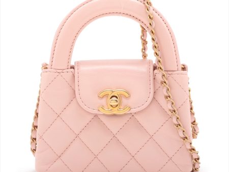 Chanel Lambskin  Chain Shoulder Bag Pink G  AP3435 For Sale