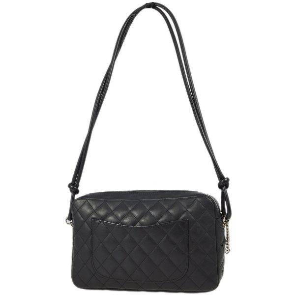 Chanel Black Calfskin Cambon Ligne Camera Bag Large For Sale