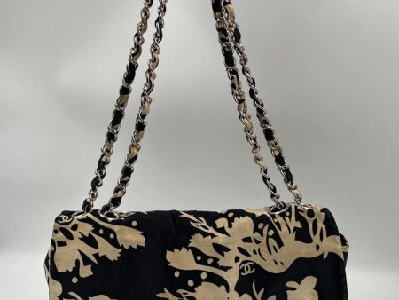 Vintage Chanel Floral Printed Flap Bag For Discount