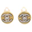 Chanel Turnlock Earrings Clip-On Gold 97A Cheap