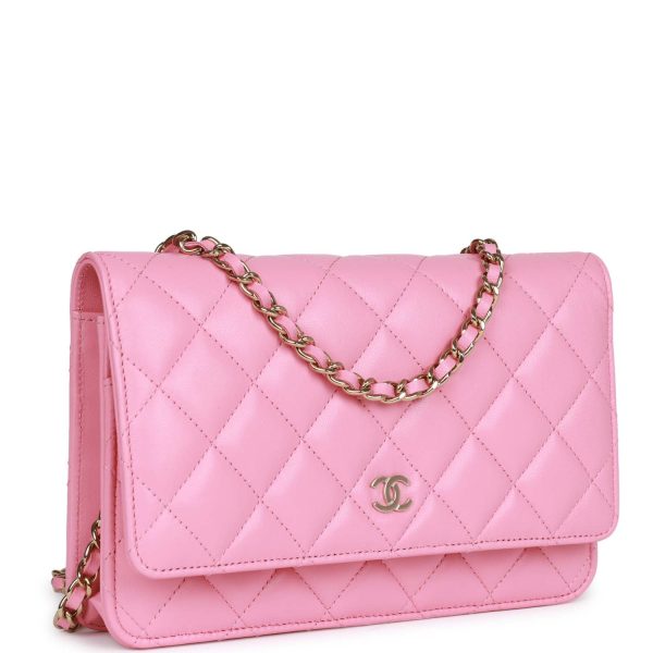 Chanel Wallet On Chain WOC Pink Lambskin Gold Hardware Online