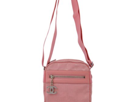 Chanel Pink New Travel Line Shoulder Bag Discount