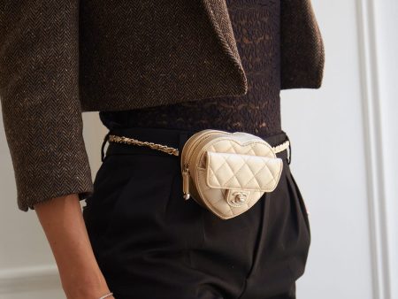 Chanel Heart Bag Gold (Belt Bag) Online