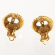 Chanel 1988 Made Round Cutout Cc Mark Earrings on Sale