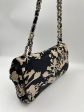 Vintage Chanel Floral Printed Flap Bag For Discount