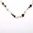 Chanel CC Crystal Faux Pearl Bead Long Necklace For Cheap