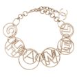 Chanel CC Cuba Logo Hoop Link Necklace (SHF-CCQwxh) Online now