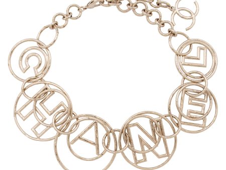 Chanel CC Cuba Logo Hoop Link Necklace (SHF-CCQwxh) Online now