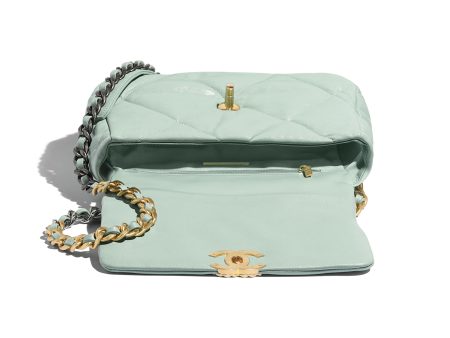 Chanel 19 Maxi Flap Bag Sky Blue on Sale