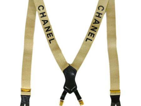 Chanel Suspenders Beige Small Good Discount