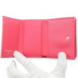 CHANEL Camellia Embossed Flap Tri-Fold Compact Wallet Pink AP0116 Caviar Leather Cheap