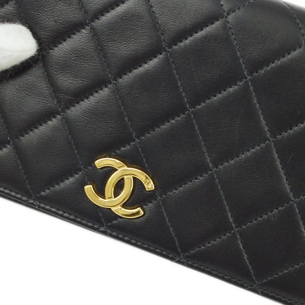 Chanel Black Lambskin Pushlock Mini Full Flap Shoulder Bag Online Sale