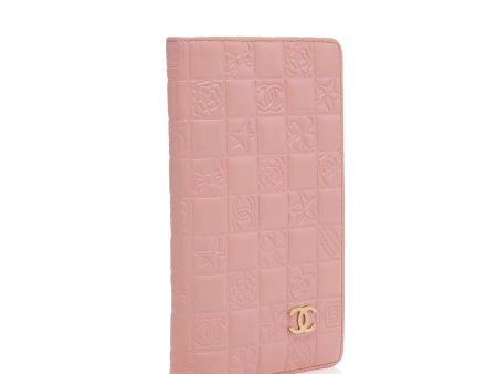 Chanel Vintage Embossed Lambskin Lucky Symbols Bi-Fold Wallet Online Hot Sale