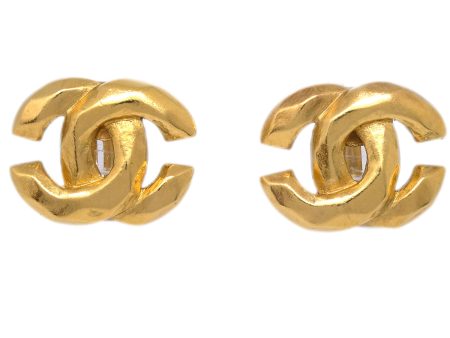 Chanel CC Earrings Clip-On Gold 99P Supply