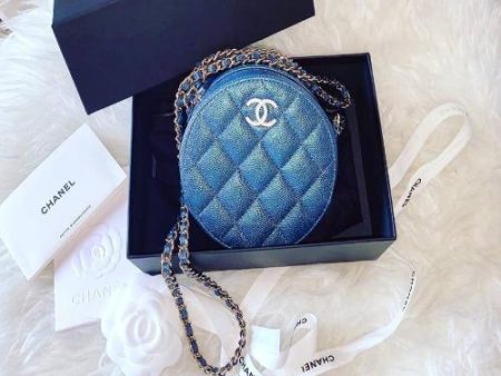 Chanel 19 Clutch With Chain Blue For Cheap