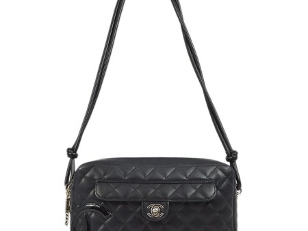 Chanel Black Calfskin Cambon Ligne Camera Bag Large For Sale