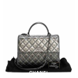 Chanel Trendy CC Bag, Metallic Gray Leather For Cheap