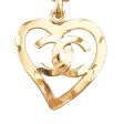 Chanel CC Heart Pendant Necklace (SHG-mLjVan) on Sale