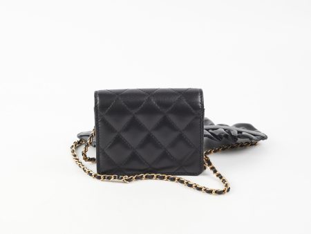 ITEM 1 - Chanel Card Holder On Chain Black For Discount