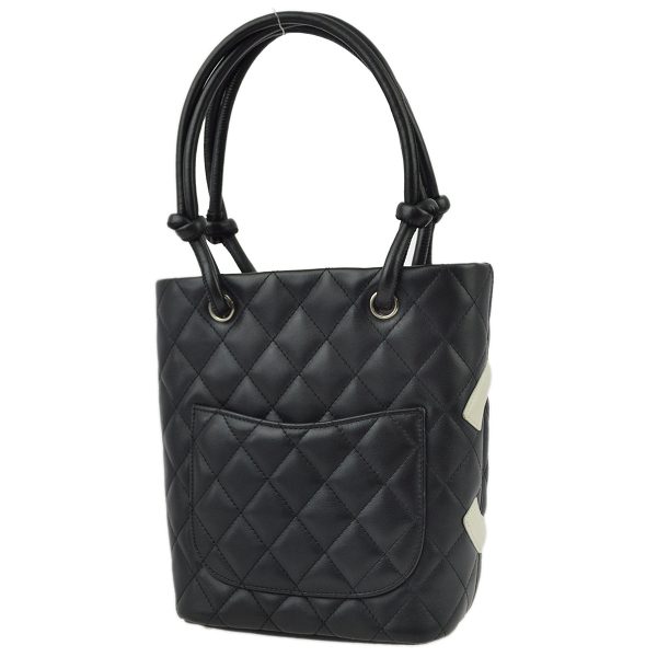 Chanel Black Calfskin Cambon Ligne Tote Handbag Hot on Sale