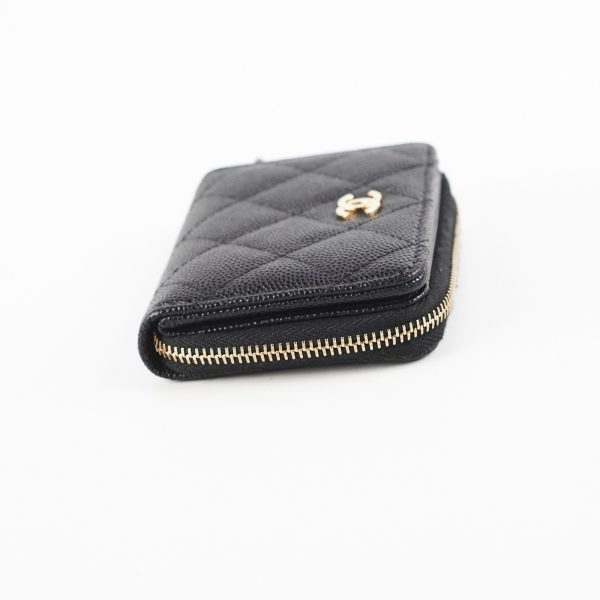 Chanel Black Caviar Cardholder For Cheap