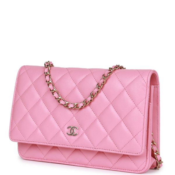 Chanel Wallet On Chain WOC Pink Lambskin Gold Hardware Online