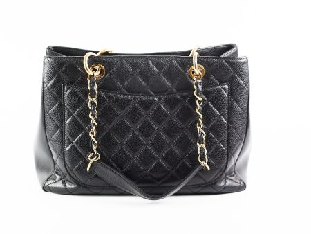 Chanel Black Caviar Grand Shopping Tote GST Online Hot Sale