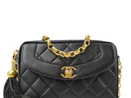 Chanel Black Lambskin Camera Bag Mini Discount