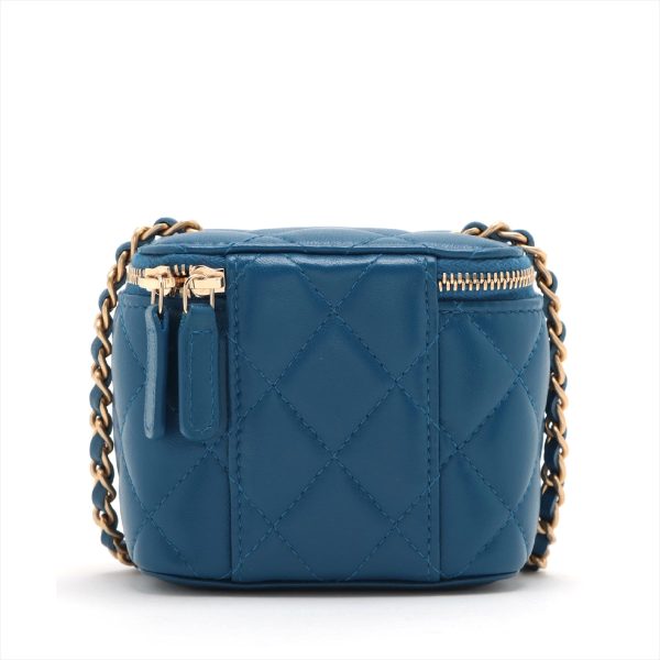 Chanel Matrasse  Chain Shoulder Bag Coco Ball Blue G For Discount