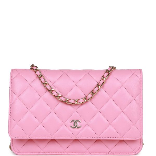 Chanel Wallet On Chain WOC Pink Lambskin Gold Hardware Online