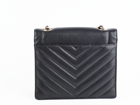 ITEM 5 - Chanel Chevron Crossbody Flap Bag Black Online now