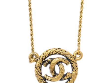 Chanel Medallion Pendant Necklace Gold 3298 For Cheap