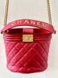 CHANEL QUILTED CALFSKIN LEATHER BOY BUCKET BAG For Discount