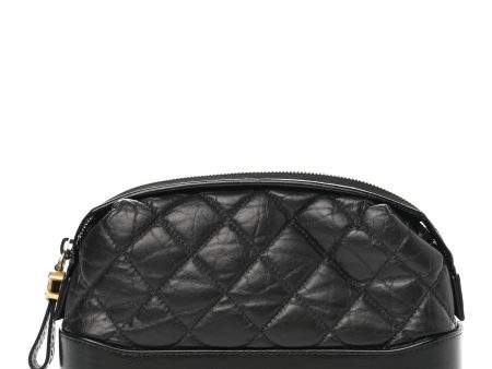 CHANEL GABRIELLE QUILTED AGED CALFSKIN COSMETIC CASE For Cheap