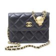 CHANEL QUILTED LAMBSKIN PEARL CRUSH CLUTCH WITH CHAIN on Sale