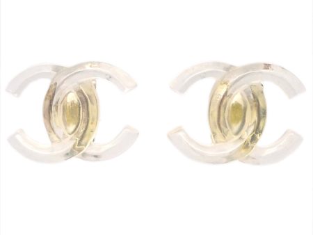 Chanel CC Earrings Clip-On Clear 02P Online