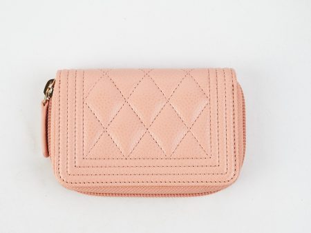 Chanel Zip Wallet Boy Pink Caviar For Cheap