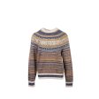 CHANEL SIZE 40 sweater silk cashmere Mohair Brown Blue Multicolour Supply