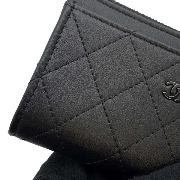 CHANEL Fragment Coin purse Black AP3820 Grained CalfLeather Online now