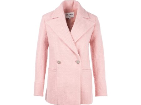 Chanel size 34 22K jacket wool light pink Online now