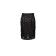 Chanel Size 34 21S Flora Lace Skirt Cotton Black on Sale