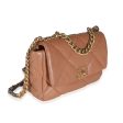 21P Brown Quilted Lambskin Medium Chanel 19 Flap Bag Discount